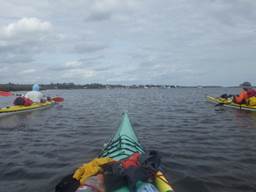 A group of people in kayaks on a body of water

Description automatically generated with medium confidence